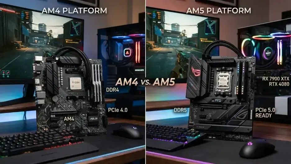 Difference Between AM4 vs AM5 for Gaming