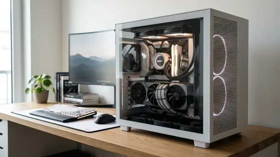 NZXT H7 Flow Best Quiet Mid Tower PC Case