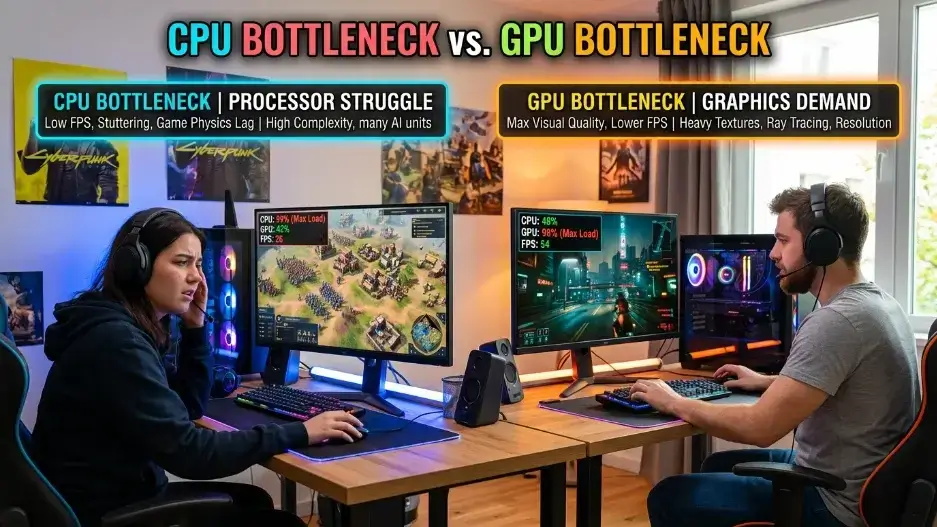 CPU Bottleneck vs GPU Bottleneck