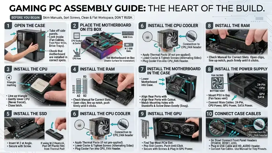Gaming PC Assembly Guide Step by Step