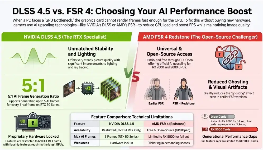 DLSS vs FSR Good and Bad Points