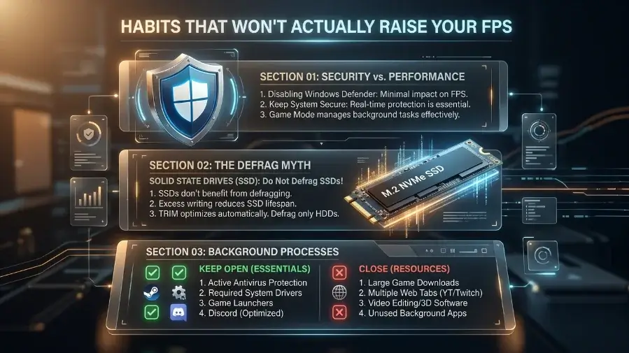 Habits That Won't Actually Raise Your FPS