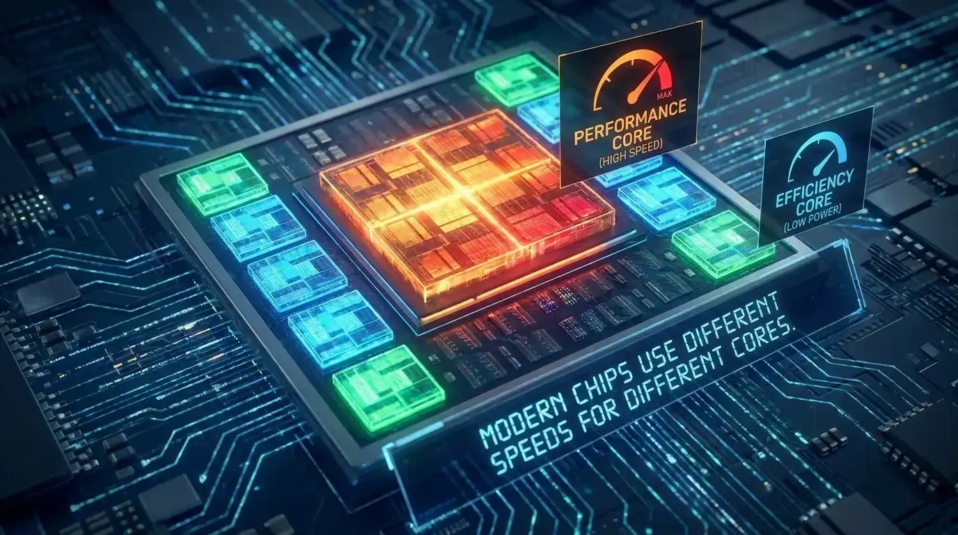 Modern Chips Use Different Speeds for Different Cores