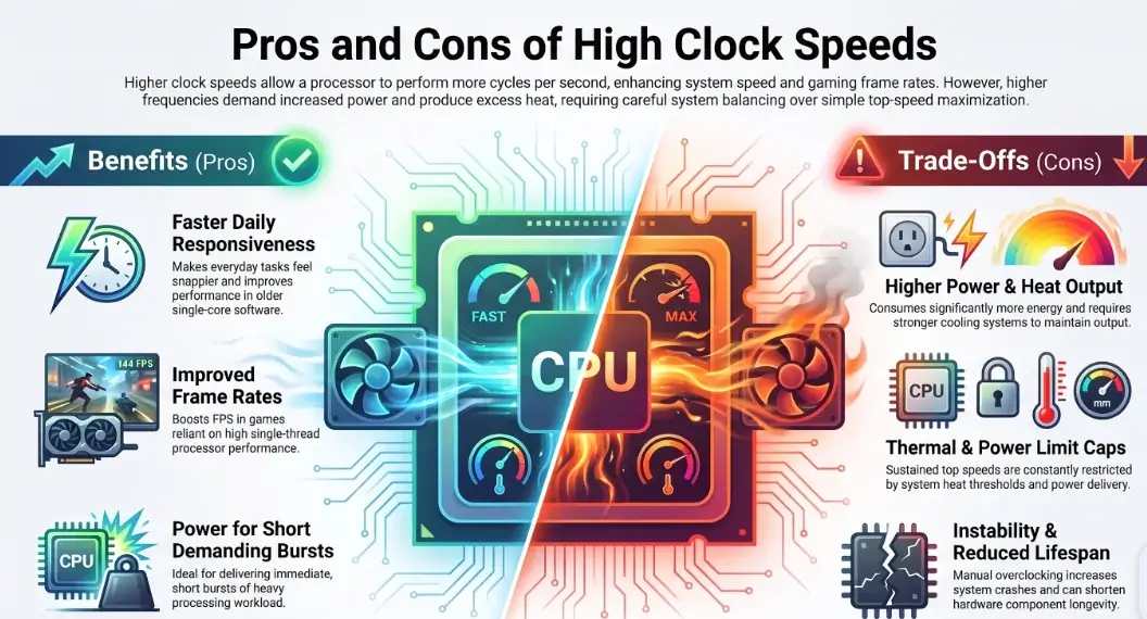 Pros and Cons of High Clock Speeds