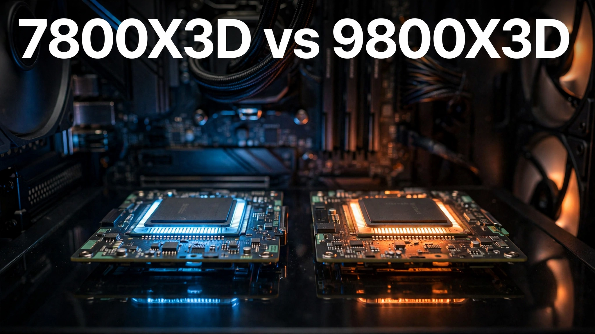 7800X3D vs 9800X3D gaming CPU comparison for 2026
