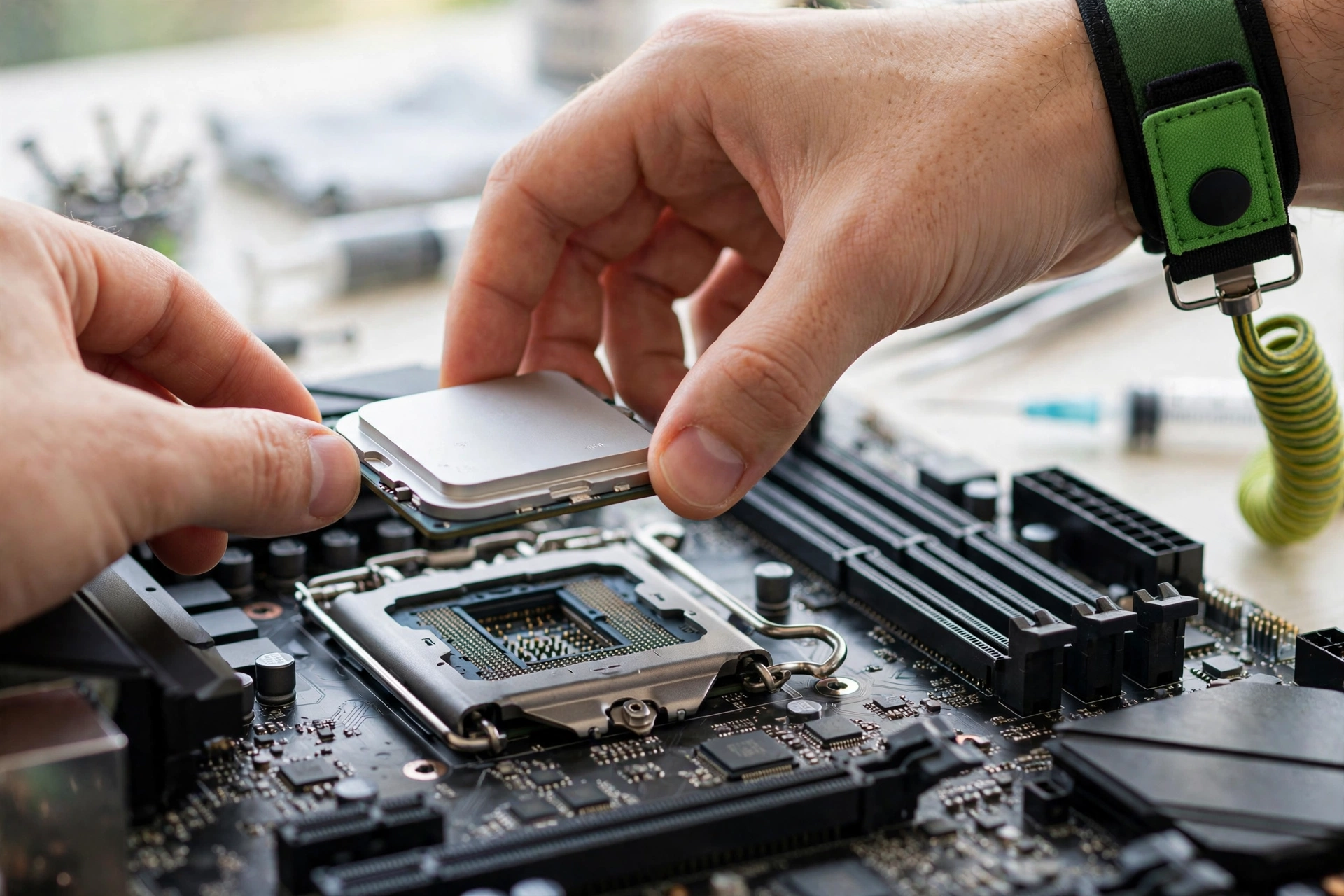 Modern gaming CPU installed in a PC built for simulation-heavy city builder games