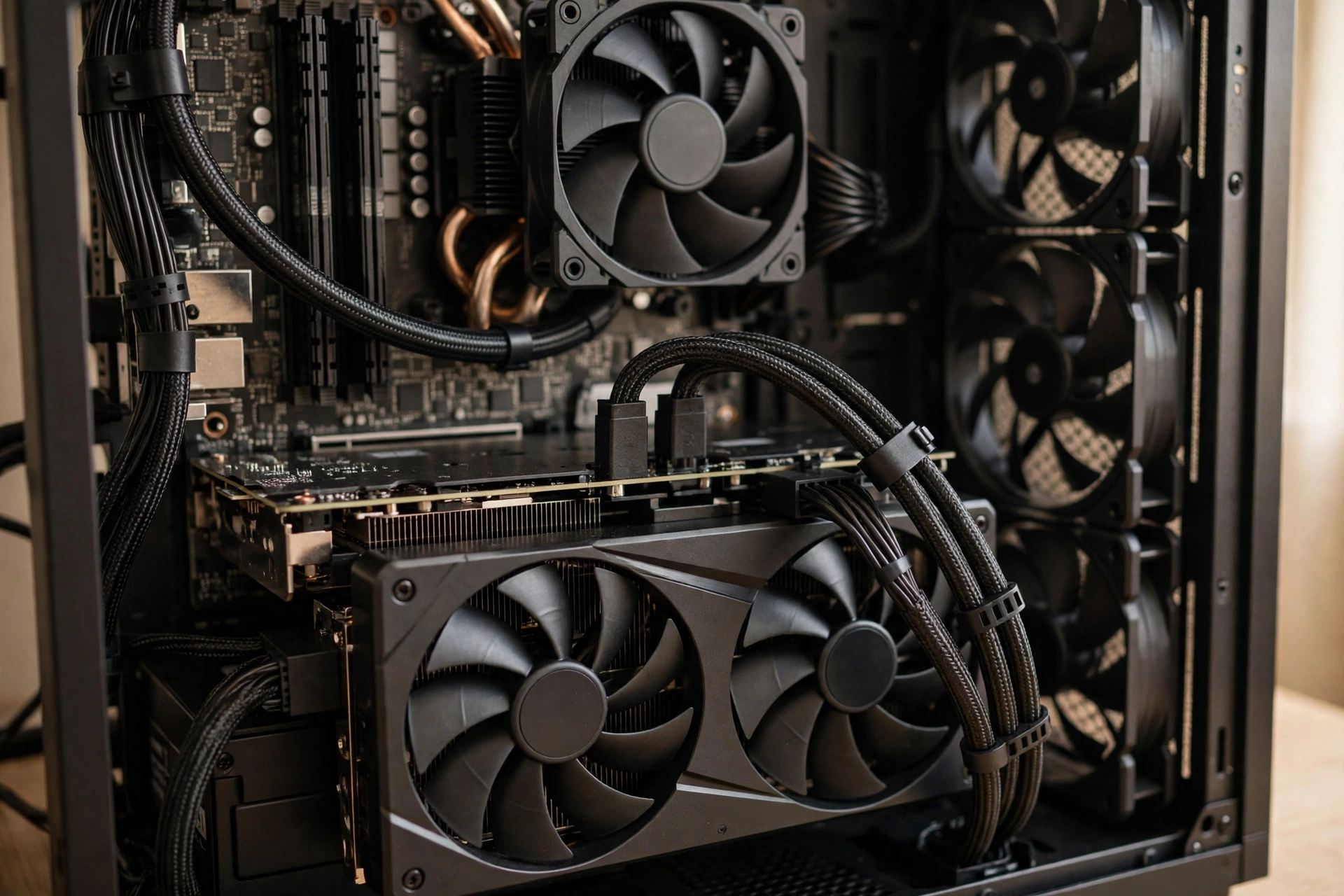 i5 12400F and RTX 5060 PC build with cooling and power supply