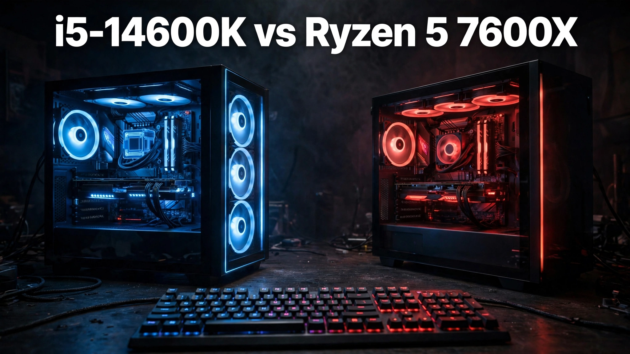 i5-14600K vs Ryzen 5 7600X gaming CPU comparison