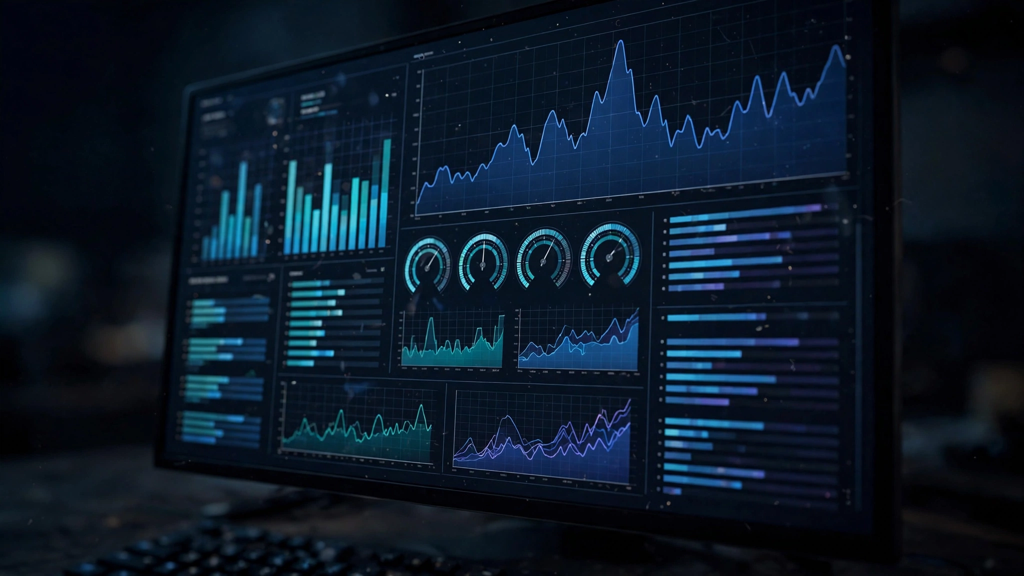 Hardware monitoring software displaying GPU utilization graphs used to detect a CPU bottleneck on your PC