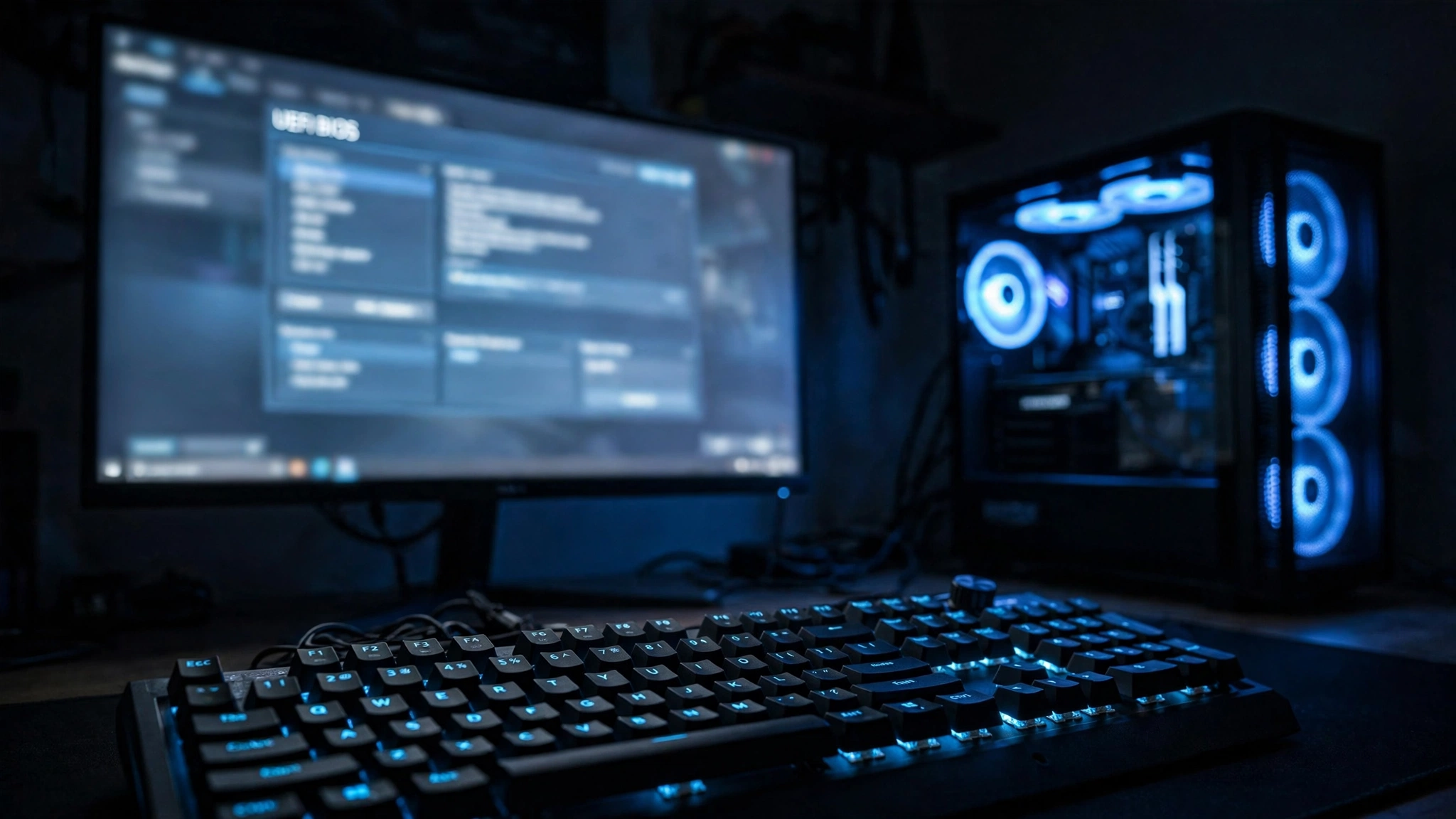 Motherboard BIOS settings screen for enabling Resizable BAR for Intel Arc B580
