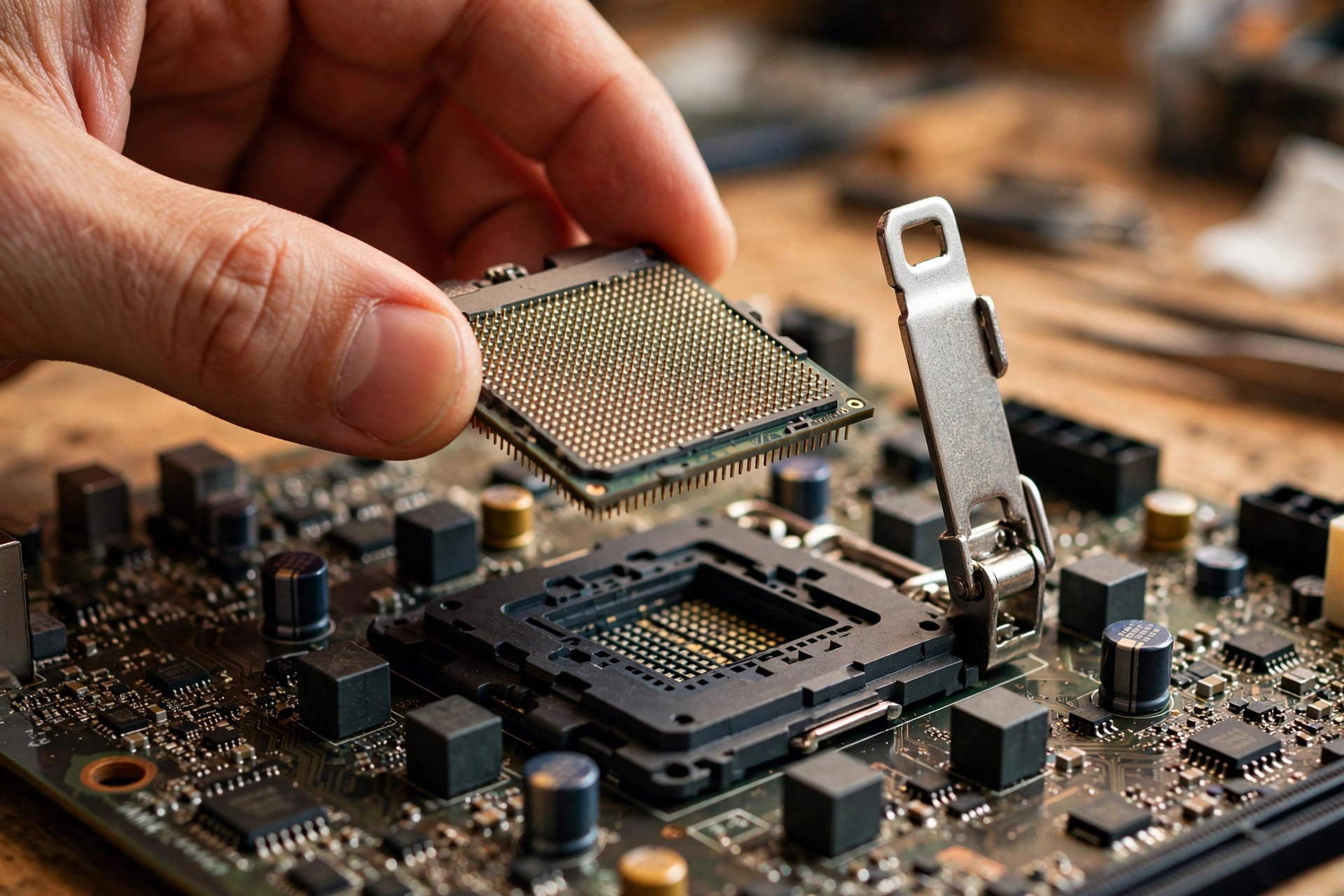 Installing a Ryzen CPU into an AM4 motherboard socket