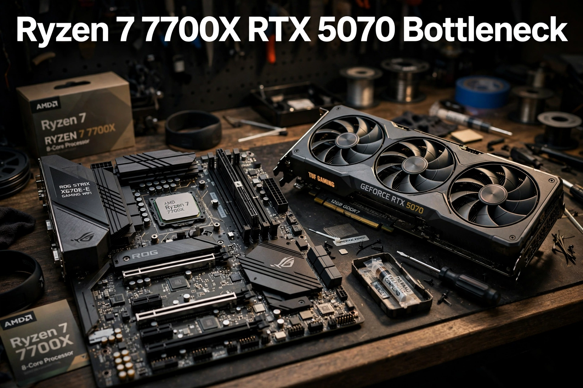 Ryzen 7 7700X and RTX 5070 bottleneck breakdown for 1080p, 1440p and 4K gaming