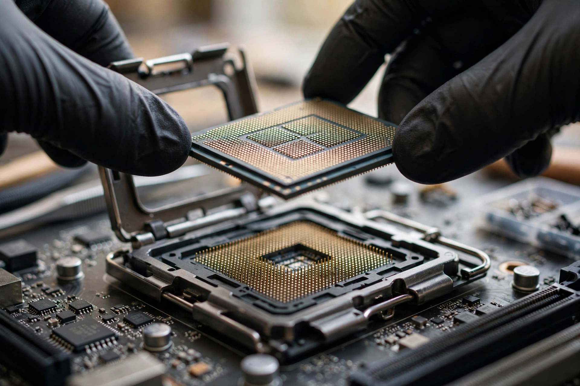 Installing a modern CPU into a motherboard socket to raise Valorant FPS